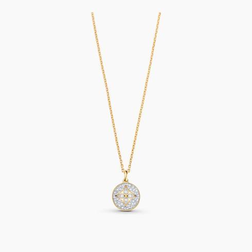 Color Blossom Medallion, Yellow Gold, White Gold And Diamonds