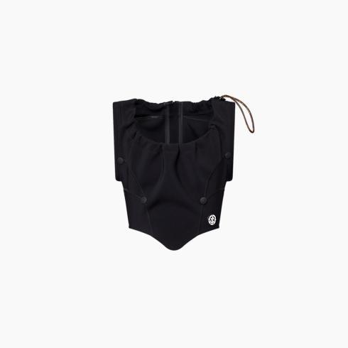 Color-Blocked Scuba Top