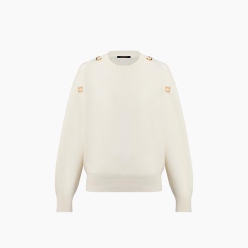 D-Ring Detail Cashmere Pullover