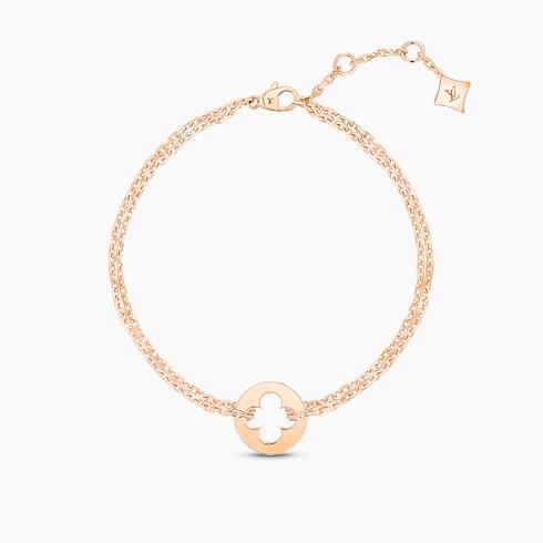 EMPREINTE CHAIN BRACELET, PINK GOLD