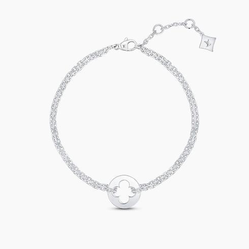 EMPREINTE CHAIN BRACELET, WHITE GOLD