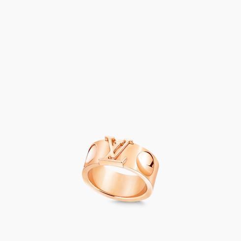 Empreinte Large Ring, Pink Gold