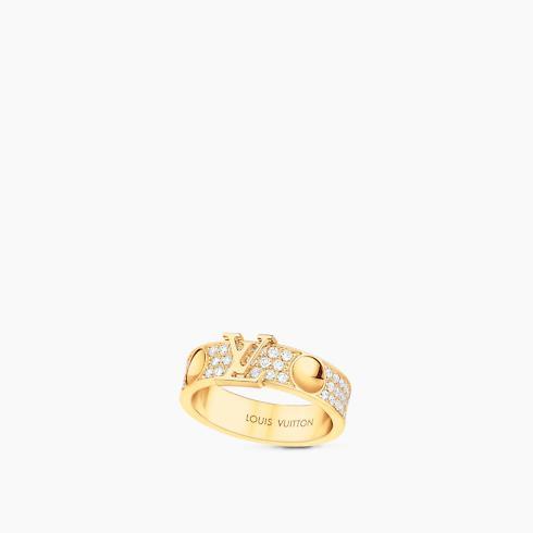 Empreinte Ring, Yellow Gold And Diamonds