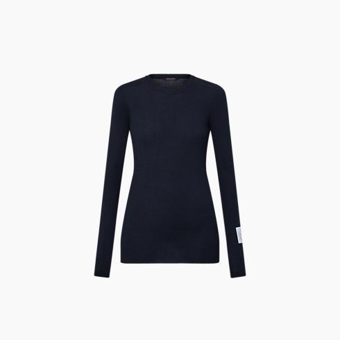 Fine Ribbed Knit Sweater