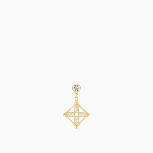 Idylle Blossom Ear Stud, Yellow Gold And Diamonds - Per Unit