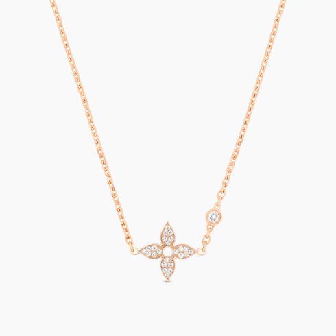 Idylle Blossom Pendant, Pink Gold And Diamonds