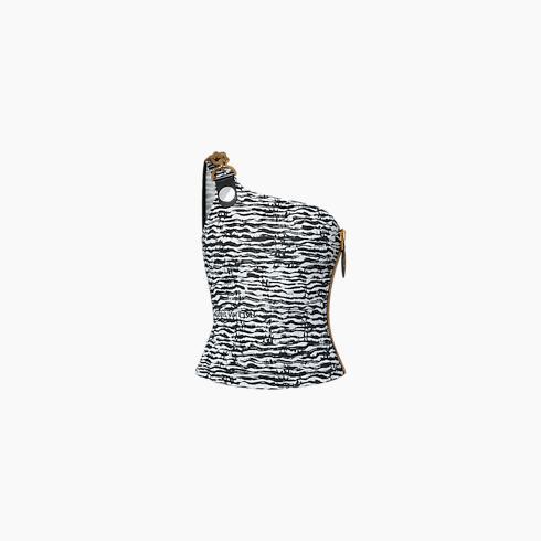 Ink Tiger Xxl Detail One-Shoulder Top