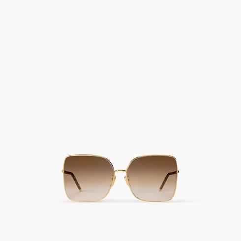 Lv First Metal Square Sunglasses