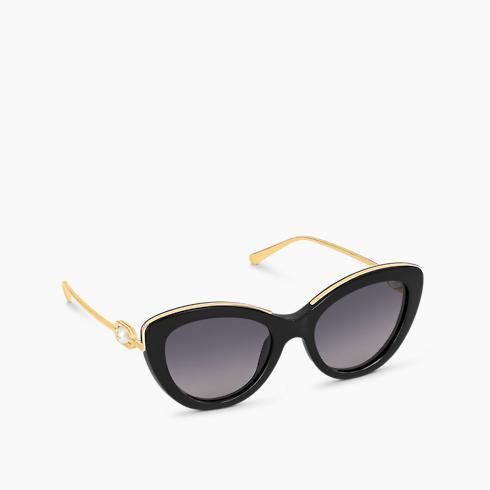 Lv Monogram Pearl Cat Eye Sunglasses