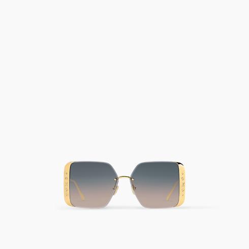 Lv Moon Metal Square Sunglasses