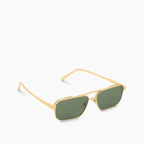 Lv Rise Metal Square Sunglasses