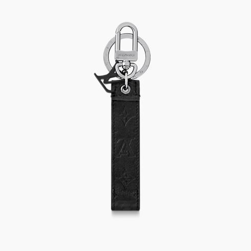 Lv Shape Dragonne Bag Charm &Amp; Key Holder