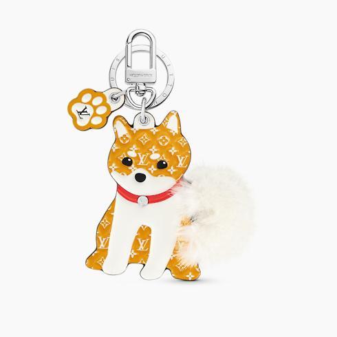 Lv Shiba Key Holder and Bag Charm