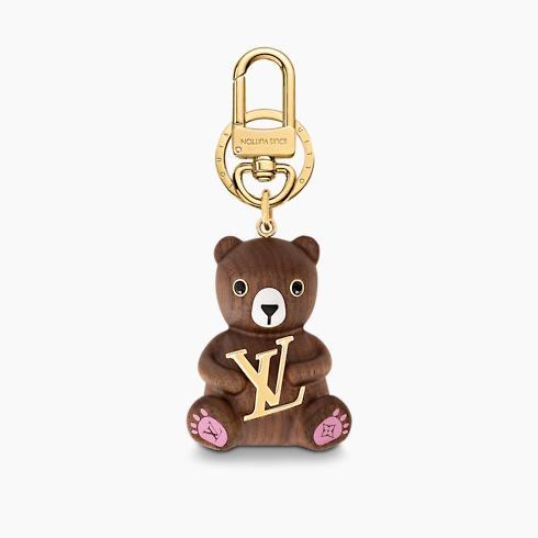 Lv Teddy Bear Keyring and Bag Charm