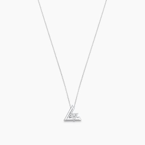 LV Volt One Small Pendant, White Gold And Diamond