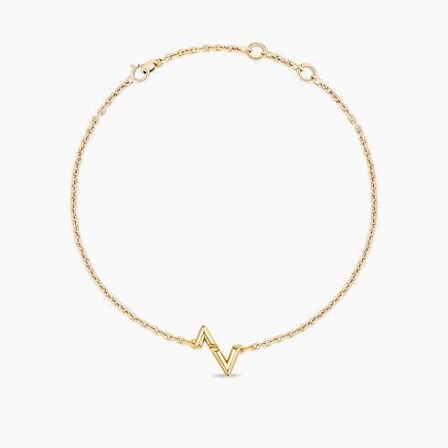 LV Volt Upside Down Chain Bracelet, Yellow Gold