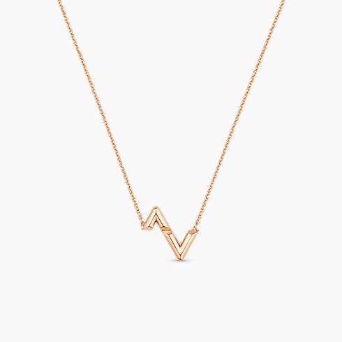 LV Volt Upside Down Pendant, Pink Gold