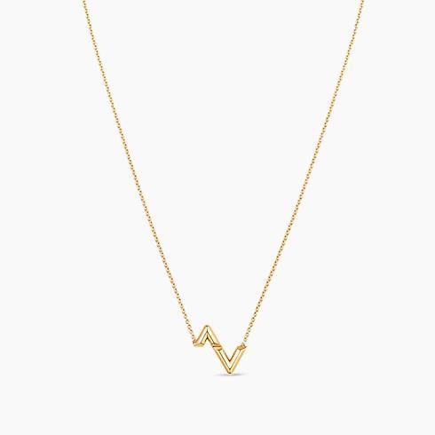 LV Volt Upside Down Pendant, Yellow Gold