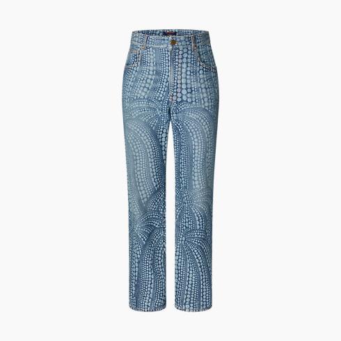 Lv X Yk All Over Pumpkin Denim Pants