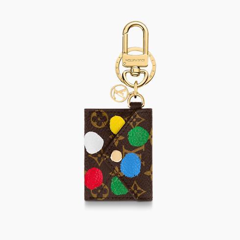 Lv X Yk Kirigami Monogram Painted Dots Key Ring