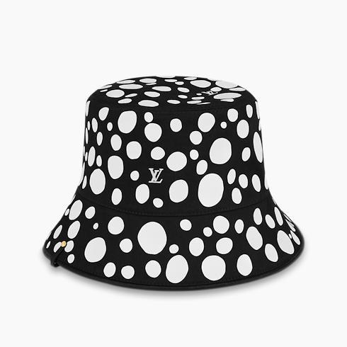 Lv X Yk Reversible Infinity Dots Bucket Hat