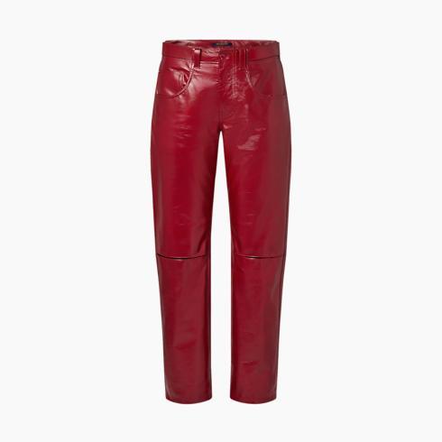Leather Slit Pants