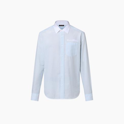 Long-Sleeved Cotton and Cashmere Shirt