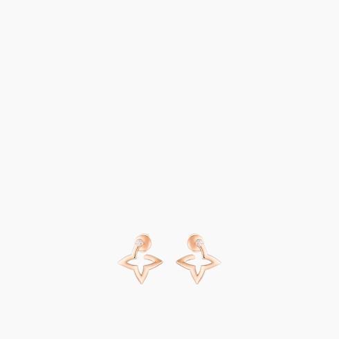Louis Vuitton Blossom Mini Hoops, Pink Gold and Diamonds