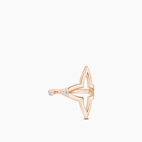 Louis Vuitton Blossom Open Ring, Pink Gold and Diamonds