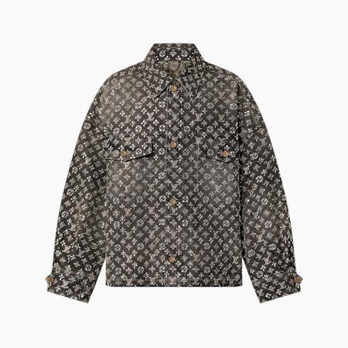 Made to Order Embroidered Monogram Denim Overshirt