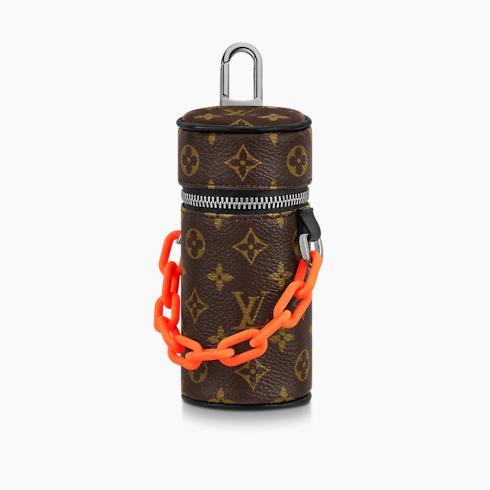 Monogram Barrel Pouch Bag Charm