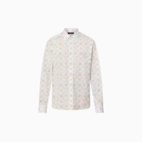Monogram Long-Sleeved Cotton Shirt