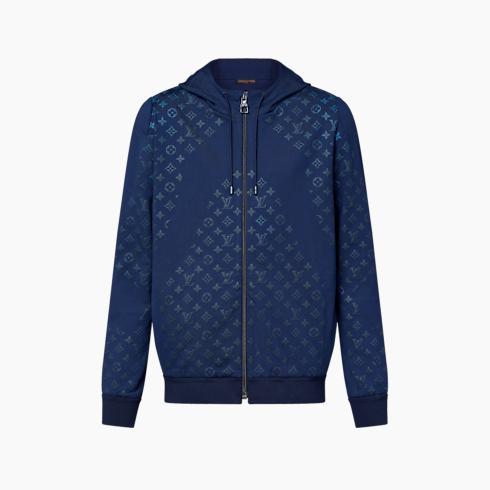 Monogram Technical Zip Through Hoodie