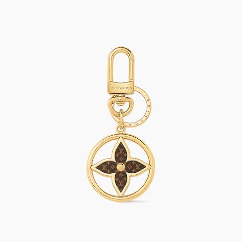 Puzzle Flower Monogram Keyring