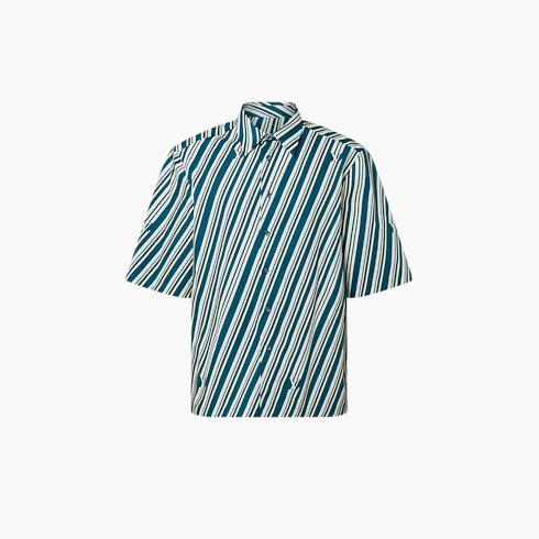 Short-Sleeved Printed Cotton Shirt