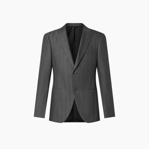 Single-Breasted Wool Pont Neuf Cutaway Jacket