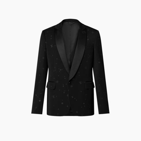 Single-Breasted Wool Tuxedo Jacket