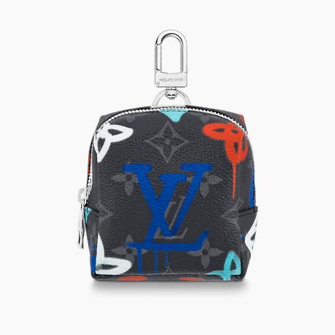 Squared Pouch Key Holder and Bag Charm