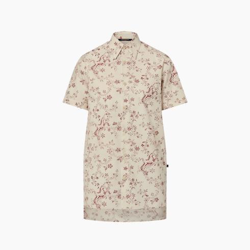 Unicorn Print Short-Sleeved Shirt