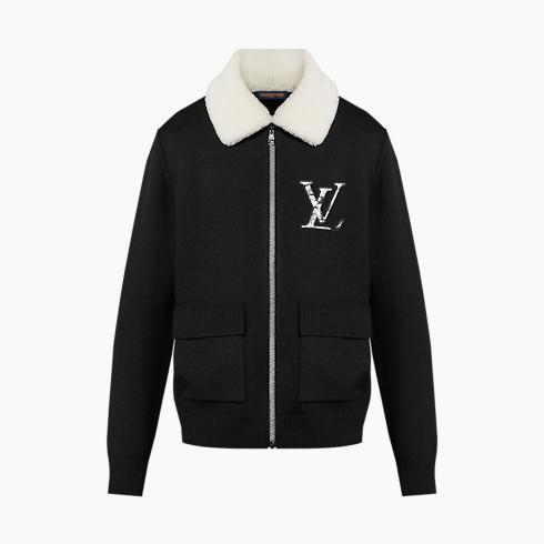 Wool Blouson With Shearling Collar