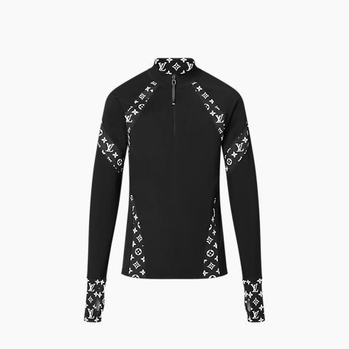 Zipped Technical Long-Sleeved Top