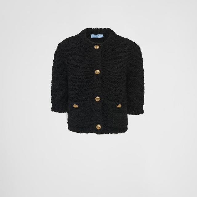 Bouclé Mohair Cardigan