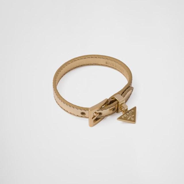 Brushed leather bracelet