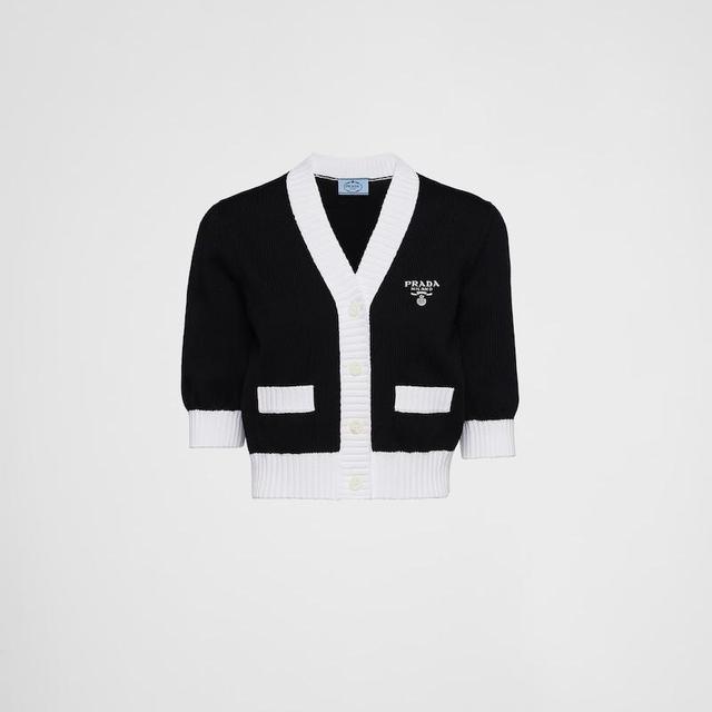 Cropped Cotton Cardigan
