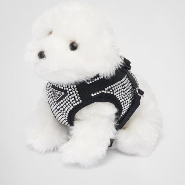 Crystal-Studded Satin Dog Harness