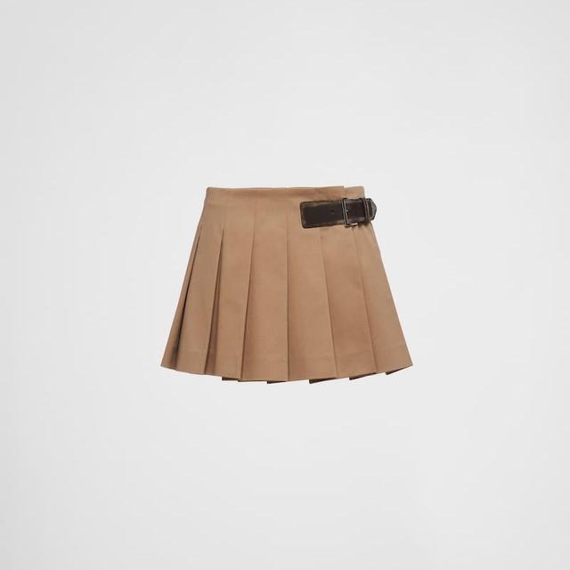 Gabardine Miniskirt