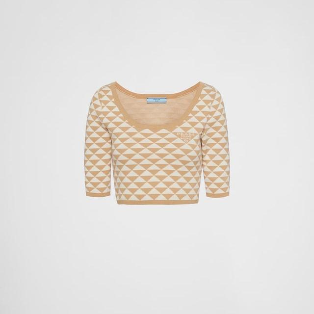 Jacquard Cotton Sweater