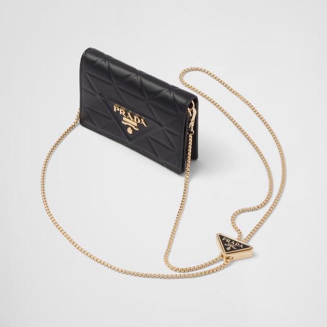 Leather Card Holder With Shoulder Strap