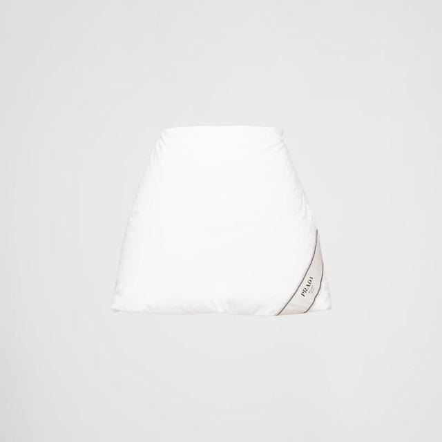 Padded Cotton Miniskirt