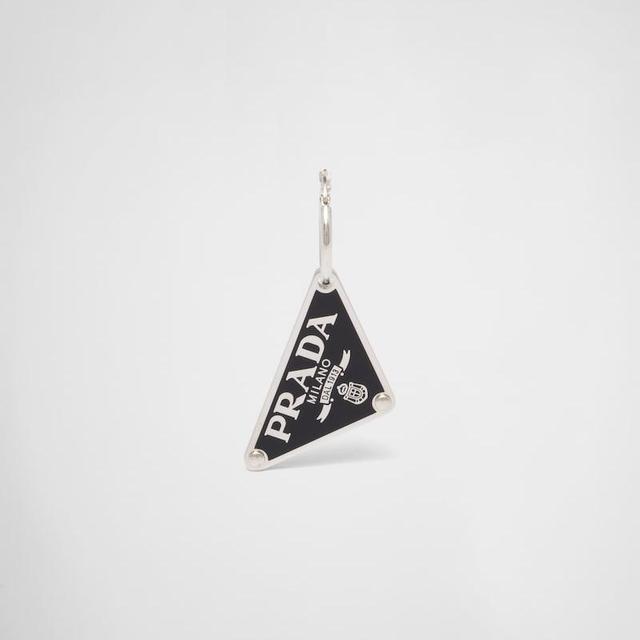 Prada Symbole pendant left earring